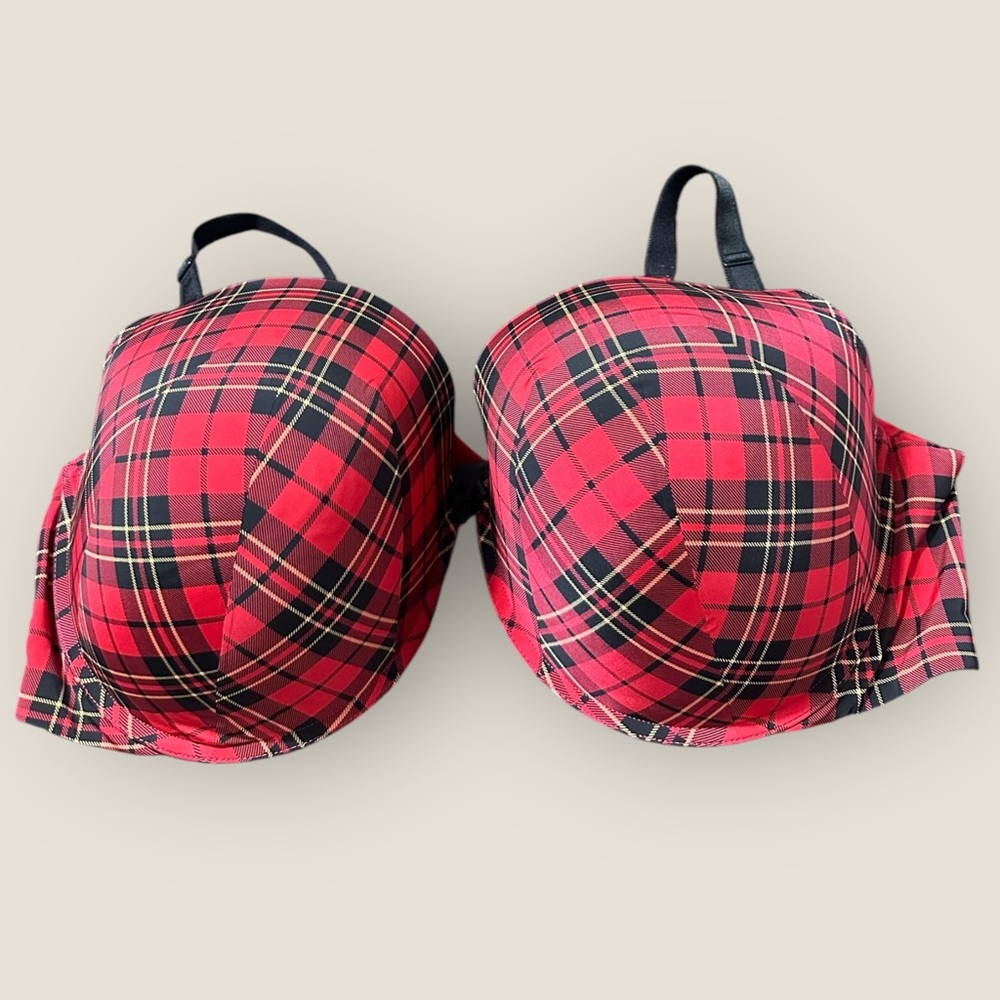 Torrid Red Plaid Bra